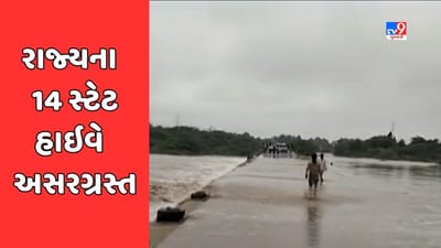 Gujarat Rain: રાજ્યમાં પૂરની સ્થિતિના કારણે અનેક જિલ્લાઓમાં અસર, ત્રણ નેશનલ હાઈવે અને 14 સ્ટેટ હાઈવે બંધ, જુઓ Video