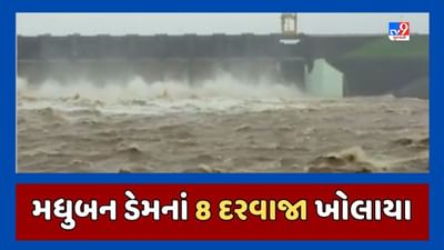 Valsad : પાણીની વધુ આવકના પગલે મધુબન ડેમની જળસપાટીમાં વધારો,ડેમના 8 દરવાજા 1 મીટર ખોલવામાં આવ્યા, જુઓ Video Valsad : પાણીની વધુ આવકના પગલે મધુબન ડેમની જળસપાટીમાં વધારો,ડેમના 8 દરવાજા 1 મીટર ખોલવામાં આવ્યા, જુઓ Video