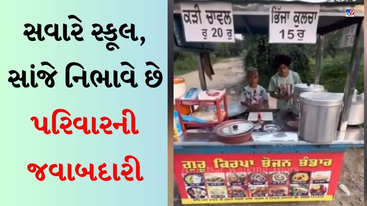 Motivational Viral Video : સવારે સ્કૂલ જાય છે, સાંજે ખાણીપીણીનો લગાવે છે સ્ટોલ, બે ભાઈઓના સંઘર્ષની આ સ્ટોરી જાણો