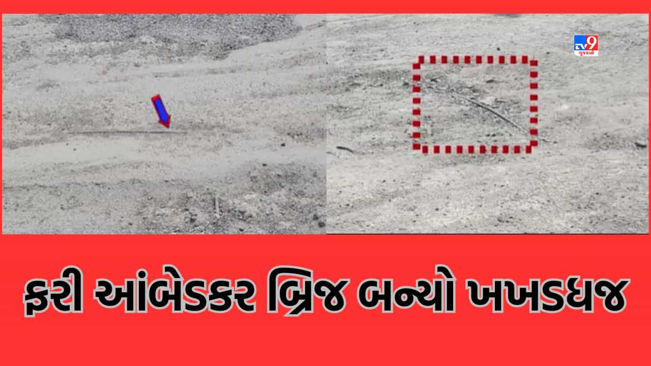 Gujarati Video: મહેસાણાનો આંબેડકર બ્રિજ ઉદ્દઘાટનના એક જ વર્ષમાં બન્યો ખખડધજ, બ્રિજના કામમાં ગોબાચારીનો આરોપ