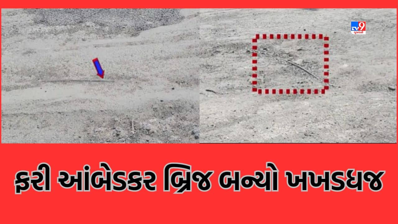 Gujarati Video: મહેસાણાનો આંબેડકર બ્રિજ ઉદ્દઘાટનના એક જ વર્ષમાં બન્યો ખખડધજ, બ્રિજના કામમાં ગોબાચારીનો આરોપ