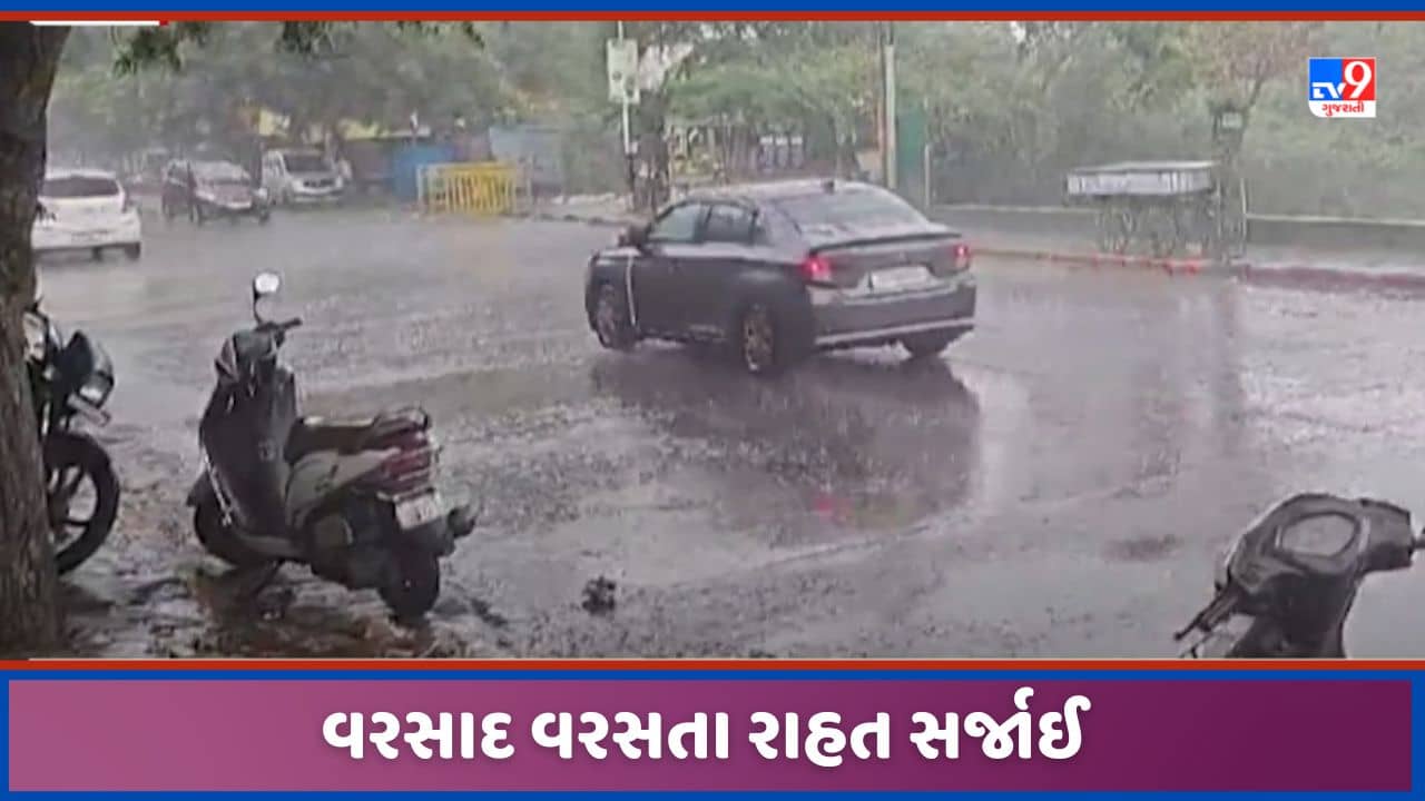 Rajkot Rain: રાજકોટ જિલ્લામાં વરસાદ વરસતા ખેડૂતોને કેટલેક અંશે હાશકારો, ખેતીમાં મુરઝાતા પાકમાં રાહત, જુઓ Video