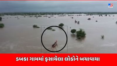 Padara Rain : પાદરાના ડબકા ગામે નદીના પાણી ફરી વળ્યા, ફસાયેલા 4 લોકોને બચાવાયા, જુઓ Video