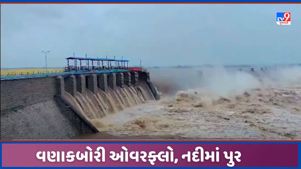 Monsoon 2023: વણાકબોરી વિયર ઓવરફ્લો, 7.56 લાખ ક્યુસેક આવક નોંધાઈ, જળસ્તર 239 ફૂટ પહોંચ્યુ, જુઓ Video