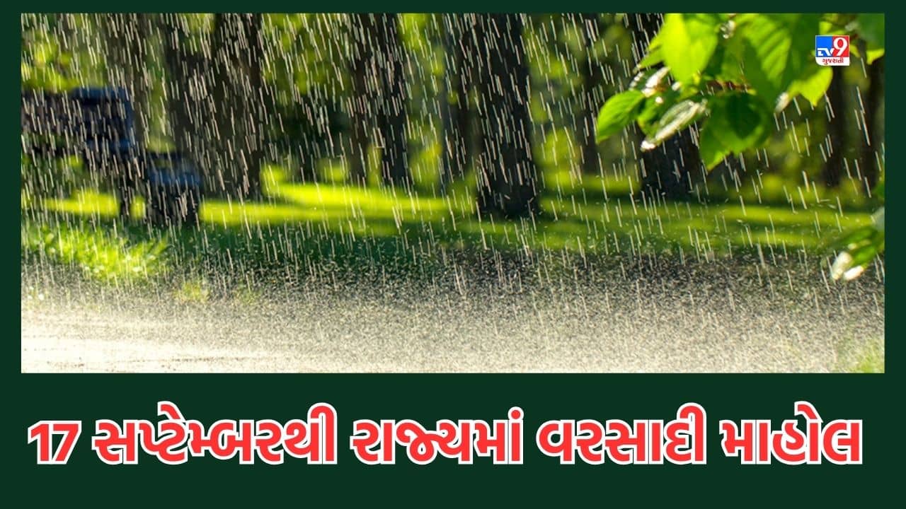 Rain Video: રાજ્યમાં વરસાદને લઈને હવામાન નિષ્ણાંત અંબાલાલ પટેલે કરી આગાહી, 17 સપ્ટેમ્બરથી રાજ્યમાં રહેશે વરસાદી માહોલ