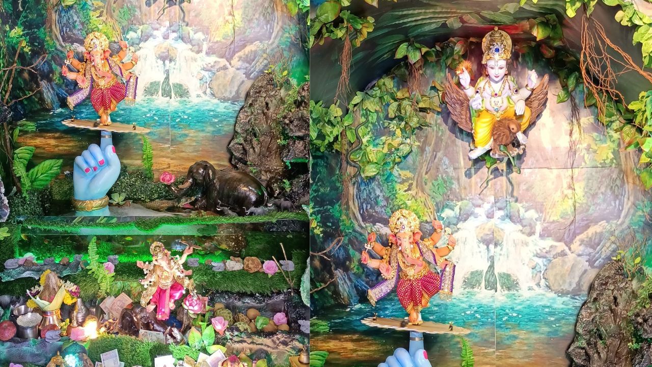 સતત 36 વર્ષથી ઘાટકોપર ખાતે ગણેશજીની સ્થાપના કરવામાં આવી રહી છે. દ્વારકા મંદિર, વૈષ્ણોદેવી, શિવ કૈલાશ પર્વત , શીશ મહેલ , બાપ્પા ના રિદ્ધિ સિદ્ધિ સાથે ના લગ્ન, હિંડોળા લેતા ગણપતિ, શિવ દેવ કુંડ અને વેલોર તમિલ નાડુંનું લક્ષ્મી નારાયણી ગોલ્ડન ટેમ્પલ જેવી અનેક ઝાંખી ઘરે બનાવવામાં આવી છે. જેના ગણેશજી બિરાજમાન છે.