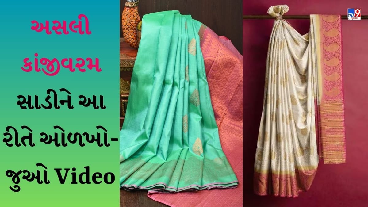 Fashion Tips: તમારી કાંજીવરમ સાડી અસલી છે કે નકલી, આ રીતે કરો ઓળખ- Watch Video Fashion Tips: તમારી કાંજીવરમ સાડી અસલી છે કે નકલી, આ રીતે કરો ઓળખ- Watch Video