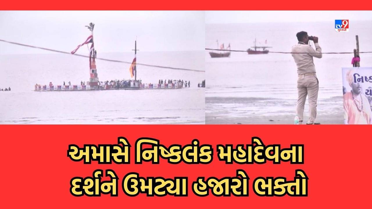 Gujarat Video: ભાદરવી અમાસે નિષ્કલંક મહાદેવના દર્શને ઉમટ્યુ ભક્તોનું ઘોડાપૂર, દર્શનાર્થીઓની સુરક્ષામાં પોલીસ ખડેપગે