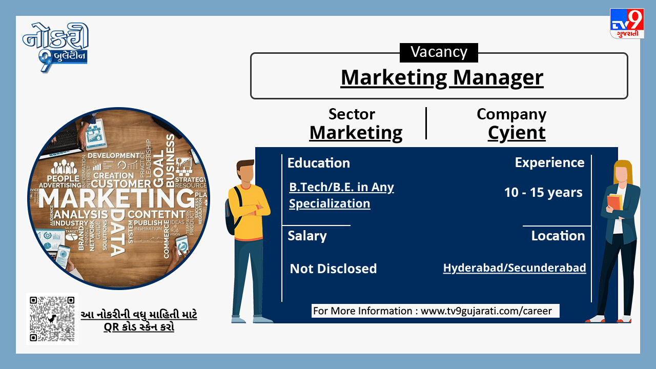 આ નોકરી વિશેની વધુ માહિતી મેળવવા માટે પોસ્ટરમાં નીચે આપેલા બારકોડને સ્કેન કરો.