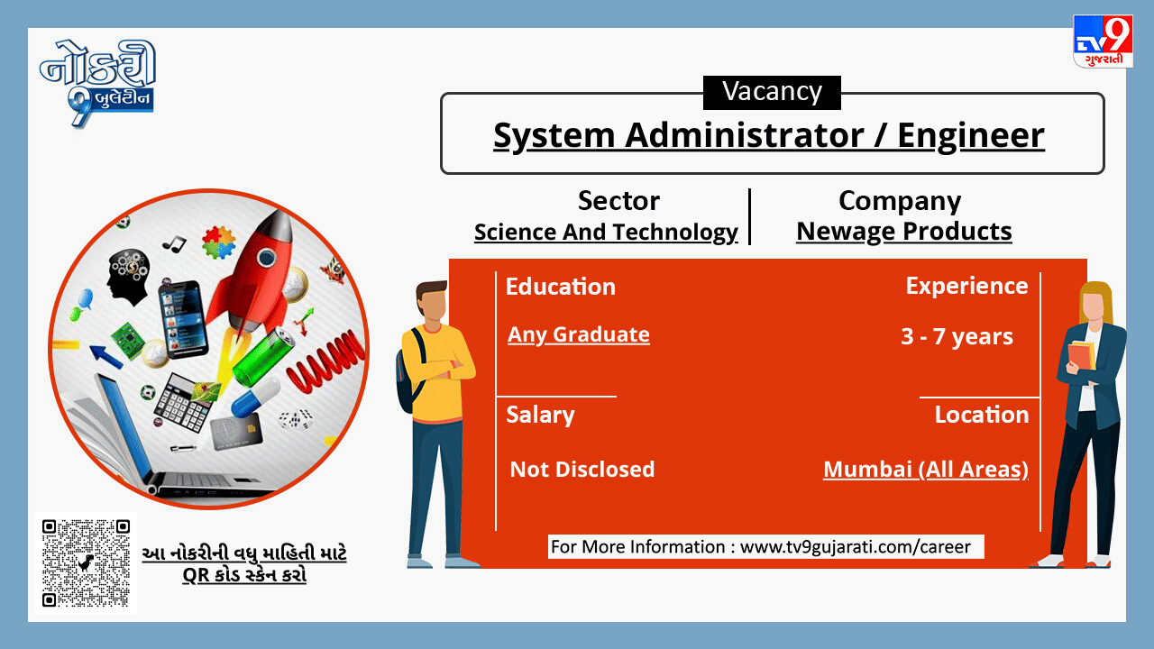 આ નોકરી વિશેની વધુ માહિતી મેળવવા માટે ગ્રાફિક્સ પોસ્ટમાં આપેલ બારકોડને સ્કેન કરો.