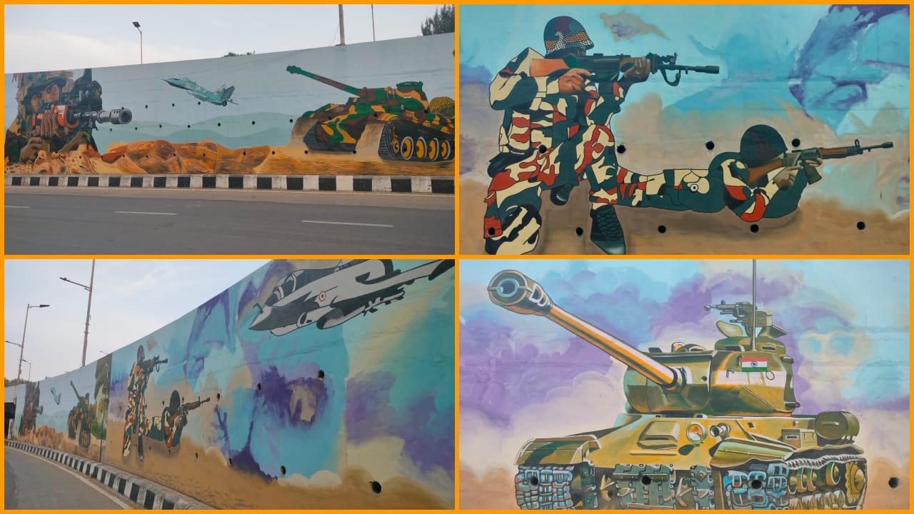 આ ઝુંબેશમાં સુરત મહાનગરપાલિકા પાલ અડાજણને જોડતો કેબલ બ્રિજના સાઈડના ભાગ પર ઇન્ડિયન આર્મીના પેઈન્ટિંગ કરવામાં આવ્યા છે.