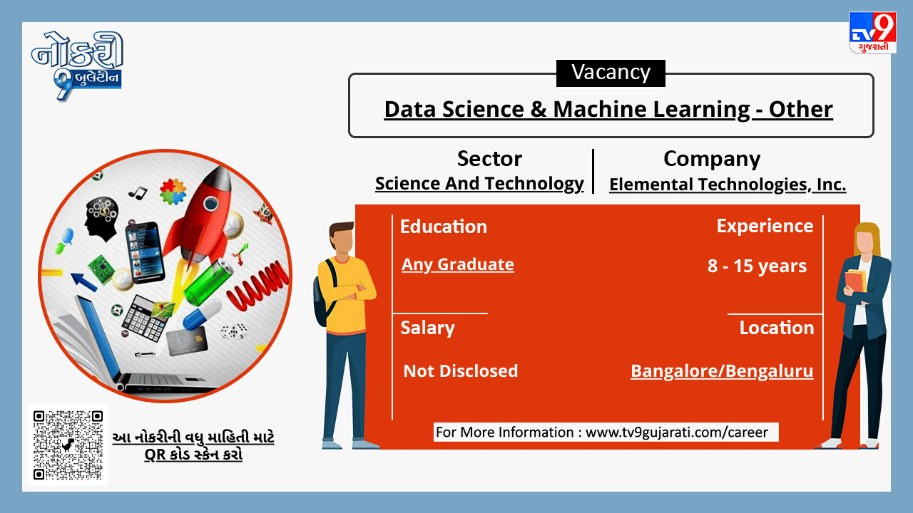 આ નોકરી વિશેની વધુ માહિતી મેળવવા માટે ગ્રાફિક્સ પોસ્ટમાં આપેલ બારકોડને સ્કેન કરો.
