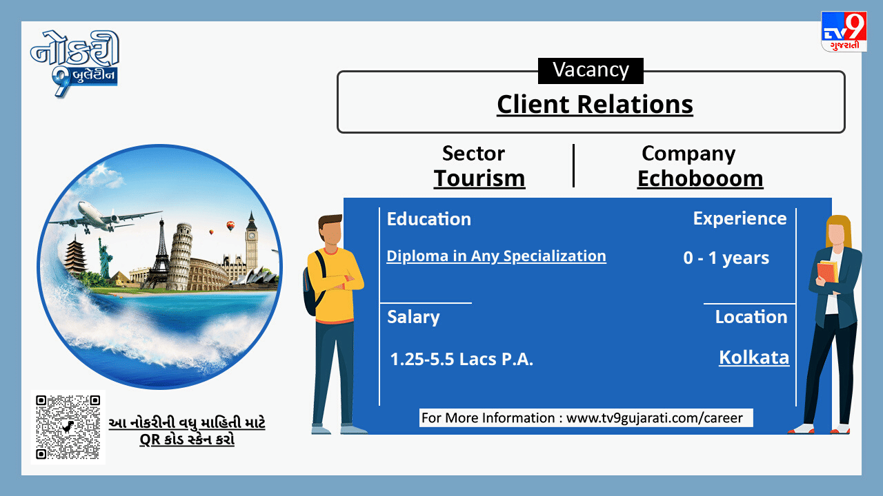 આ નોકરી વિશેની વધુ માહિતી મેળવવા માટે પોસ્ટરમાં નીચે આપેલા બારકોડને સ્કેન કરો.