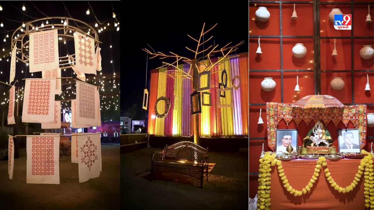 ઓગણજ પાસેના પાર્ટી પ્લોટમાં આયોજીત આ ગરબામાં અનેક આકર્ષણ ઊભા કરવામાં આવ્યા છે. અનેક સેલ્ફી પોઇન્ટ ખેલૈયાઓના ઉત્સાહમાં વધારો કરી રહ્યા છે.
