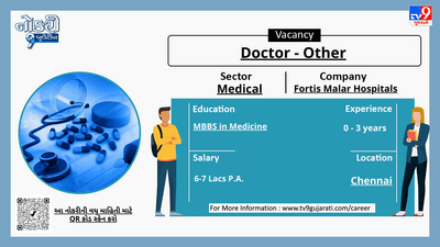 આ નોકરી વિશેની વધુ માહિતી મેળવવા માટે ગ્રાફિક્સ પોસ્ટમાં આપેલ બારકોડને સ્કેન કરો