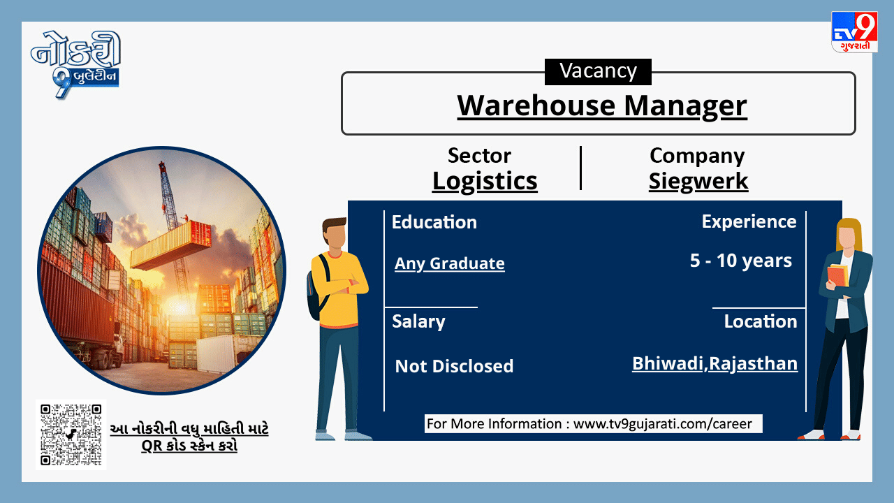  આ નોકરી વિશેની વધુ માહિતી મેળવવા માટે પોસ્ટરમાં નીચે આપેલા બારકોડને સ્કેન કરો.