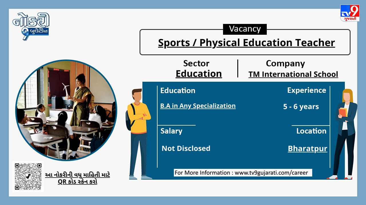 આ નોકરી વિશેની વધુ માહિતી મેળવવા માટે પોસ્ટરમાં નીચે આપેલા બારકોડને સ્કેન કરો.