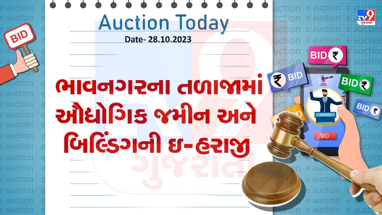 Bhavnagar Auction Today : ભાવનગરના તળાજામાં ઔદ્યોગિક જમીન અને બિલ્ડિંગની ઇ-હરાજી, જાણો શું છે વિગત