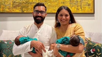 38 વર્ષના ભારતીય ક્રિકેટર દિનેશ કાર્તિક 2 બાળકોના પિતા છે. બાળકોના નામ માતા અને પિતાના નામ સાથે મિશ્રિત છે.