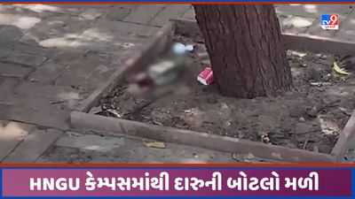 Patan: પાટણની ઉત્તર ગુજરાત યુનિવર્સિટી કેમ્પસમાંથી દારુની બોટલો મળી આવી, સર્જાયો  વિવાદ, જુઓ Video