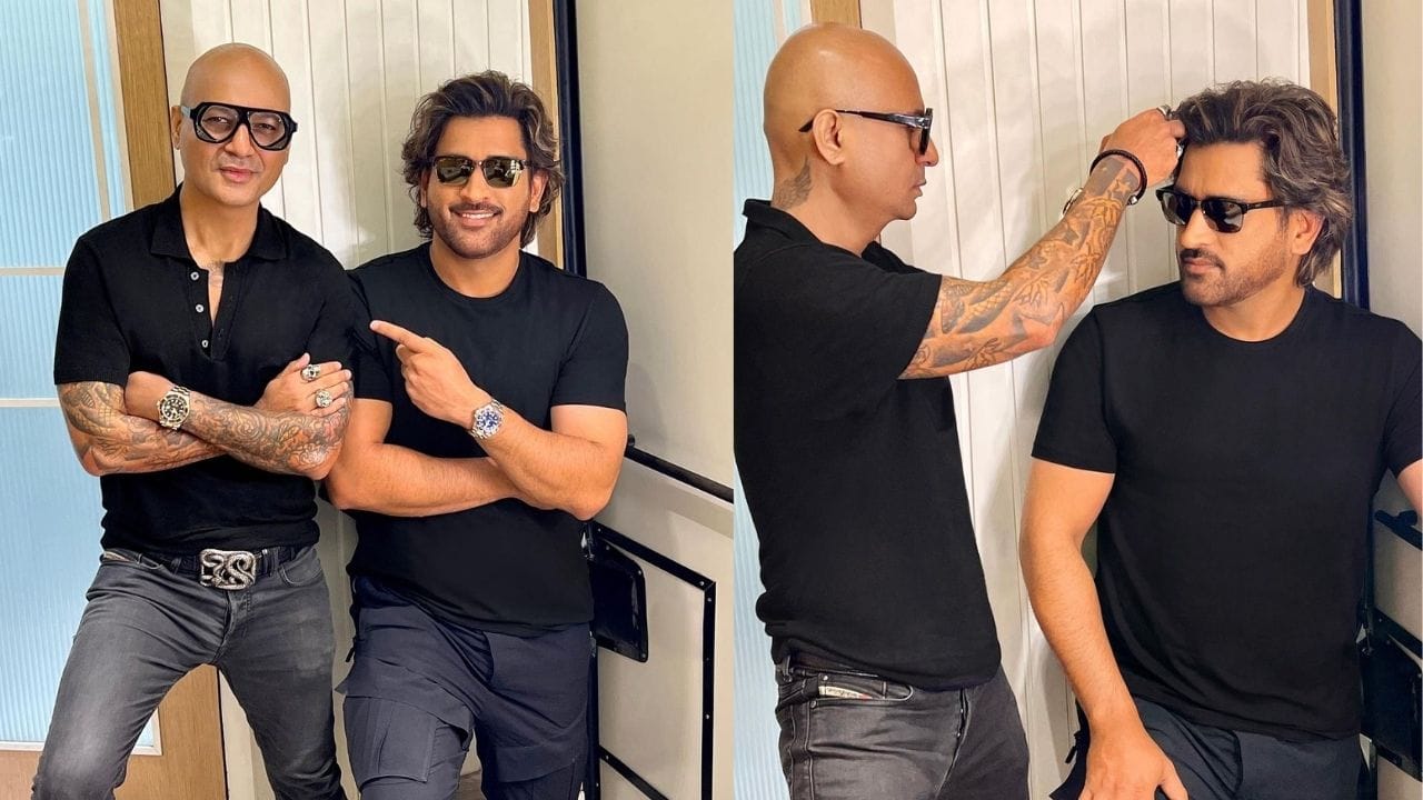 તે પોતાની નવી હેરસ્ટાઈલને કારણે સમાચારોમાં આવ્યો છે. તેનો નવો લુક ઇન્ટરનેટ પર ટ્રેન્ડ કરી રહ્યો છે. આ લેટેસ્ટ લુકમાં તે સુંદર લાગી રહ્યો છે.આ નવી હેરસ્ટાઈલ ધોનીને હેરસ્ટાઈલિસ્ટ આલીમ હકીમે આપી છે. આલીમે આ ફોટો પોતાના ઈન્સ્ટાગ્રામ એકાઉન્ટ પર શેર કર્યા છે.