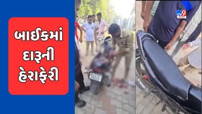 Panchmahal : બાઈકમાં દારૂની હેરાફેરી કરતા મધ્યપ્રદેશના બે શખ્સ ઝડપાયા, જુઓ Video Panchmahal : બાઈકમાં દારૂની હેરાફેરી કરતા મધ્યપ્રદેશના બે શખ્સ ઝડપાયા, જુઓ Video