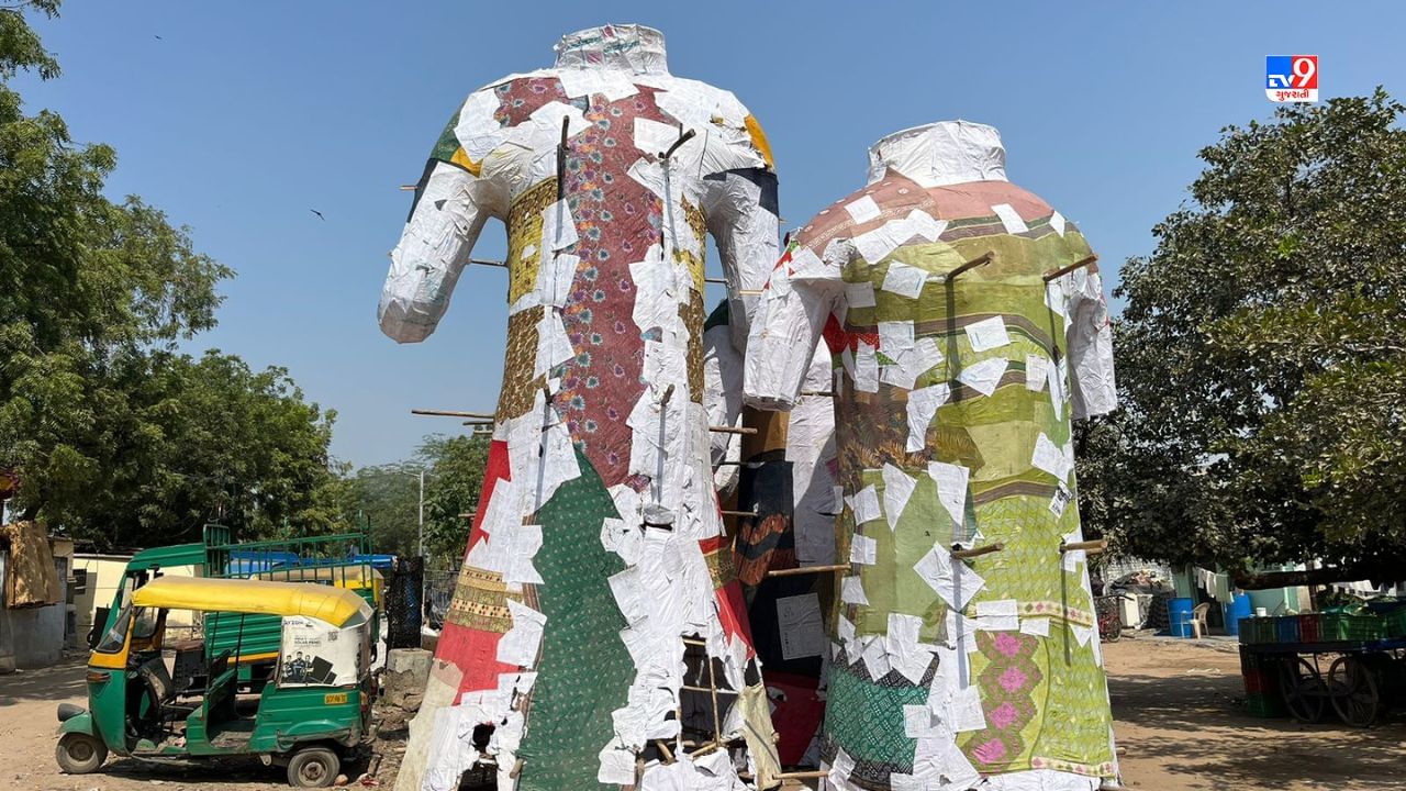 રાવણનું મસ્તક, શરીર અને પગ એમ ત્રણ ભાગમાં રાવણ તૈયાર થાય છે. આ વર્ષે રાવણની કિંમતમાં પણ વધારો થયો છે. પ્રતિ 10 ફુટ રાવણના 6 હજાર રૂપિયાના ભાવ બોલાઈ રહ્યા છે