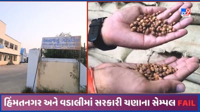 Sabarkantha: હિંમતનગર અને વડાલીના નાગરીક પુરવઠા ગોડાઉનના ચણાના સેમ્પલ ફેલ, કાર્યવાહીની તજવીજ, જુઓ Video Sabarkantha: હિંમતનગર અને વડાલીના નાગરીક પુરવઠા ગોડાઉનના ચણાના સેમ્પલ ફેલ, કાર્યવાહીની તજવીજ, જુઓ Video