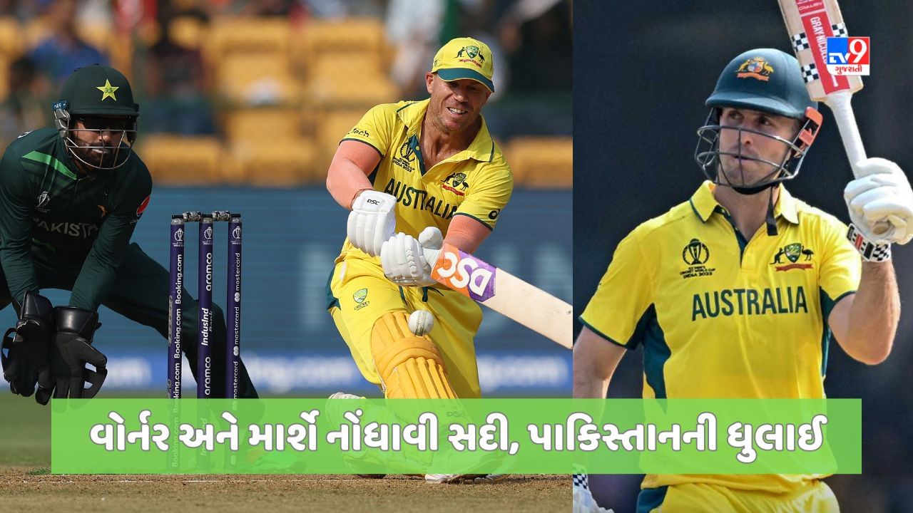 AUS vs PAK: વોર્નર અને માર્શે પાકિસ્તાની બોલર્સની કરી જબરદસ્ત ધુલાઈ, ઓસ્ટ્રેલિયાએ 368 રનનુ વિશાળ લક્ષ્ય ખડક્યુ