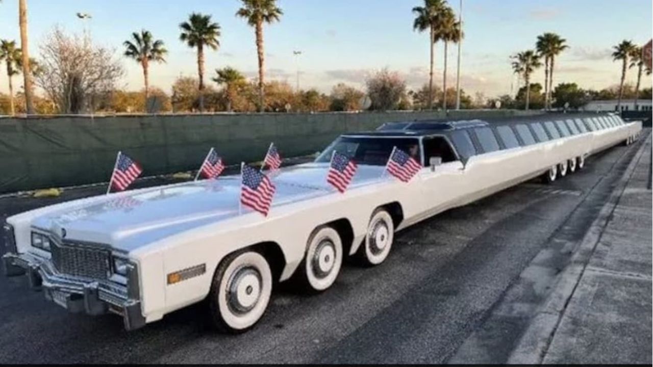 26 ટાયરવાળી વિશ્વની સૌથી લાાંબી કારની કિંમત $4 મિલિયન છે. 