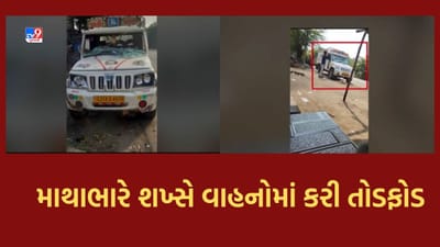 Amreli: જાફરાબાદના લોઠપુર ગામે માથાભારે શખ્સે ઘાતક હથિયાર વડે વાહનમાં કરી તોડફોડ, ખુલ્લેઆમ દાદાગીરીનો Video વાયરલ Amreli: જાફરાબાદના લોઠપુર ગામે માથાભારે શખ્સે ઘાતક હથિયાર વડે વાહનમાં કરી તોડફોડ, ખુલ્લેઆમ દાદાગીરીનો Video વાયરલ