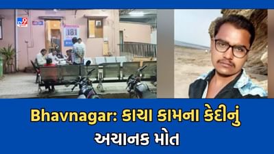 Bhavnagar : ભાવનગરમાં કાચા કામના કેદીનું મોત, અચાનક ચક્કર આવતા ઢળી પડ્યો યુવક- Video Bhavnagar : ભાવનગરમાં કાચા કામના કેદીનું મોત, અચાનક ચક્કર આવતા ઢળી પડ્યો યુવક- Video