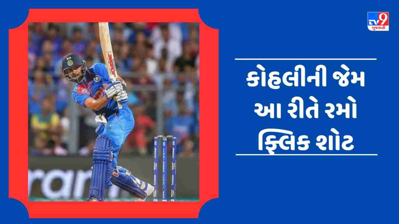 Learn Cricket Video : ફ્લિક શોટ્સ ફટકારી બોલને પહોંચાડો બાઉન્ડ્રી પાર, જાણો તેની ટેકનીક