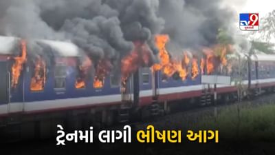Maharashtra : ડેમુ ટ્રેનના 5 ડબ્બામાં ભીષણ આગ, મુસાફરોએ નીચે ઉતરીને પોતાનો જીવ બચાવ્યો, જુઓ Video