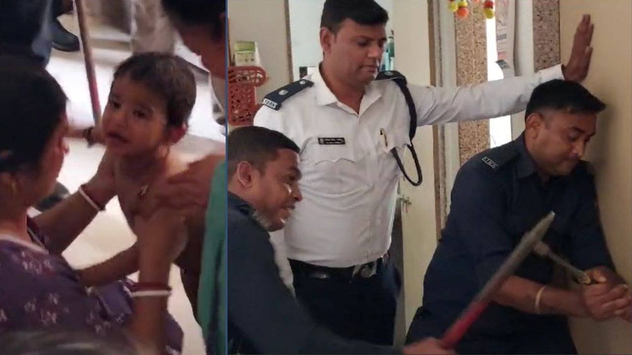 સુરતમાં બિલ્ડિંગના સાતમા માળે બાળક ફસાયું, જુઓ રેસ્ક્યુ ઓપરેશનના વિડીયો