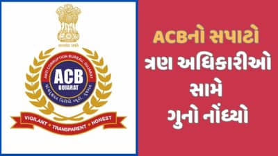 ACBનો સપાટો, ત્રણ અધિકારીઓ સામે અપ્રમાણસર મિલકતનો નોંધ્યો ગુનો, અડધી રાતે મામલતદારની ધરપકડ
