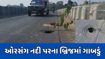 છોટાઉદેપુર: અલીરાજપુર પાસે બ્રિજમાં પડ્યું ગાબડું, ઓરસંગ નદી પર વર્ષ 1956માં બનાવાયો હતો બ્રિજ
