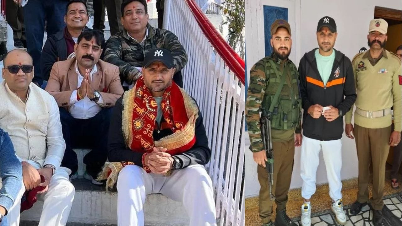 મા વૈષ્ણો દેવીના દરબારમાં પ્રણામ કરવા માટે, ક્રિકેટર હરભજન સિંહે મંગળવારે કડક સુરક્ષા વચ્ચે મા વૈષ્ણો દેવી સમક્ષ નમન કરીને દેશની સમૃદ્ધિ માટે પ્રાર્થના કરી હતી.