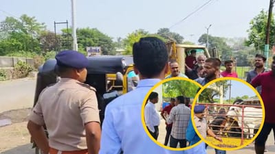 નવસારી શહેરમાં ઢોર પકડવાની કામગીરી દરમ્યાન પાલિકાની ટીમ અને પશુપાલકો સામસામે, પોલીસે કરી મધ્યસ્થી