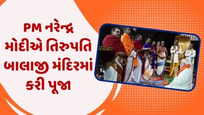 PM નરેન્દ્ર મોદીએ તિરુપતિ બાલાજી મંદિરમાં કરી પૂજા-અર્ચના, 140 કરોડ ભારતીયો માટે કરી પ્રાર્થના, જુઓ વીડિયો