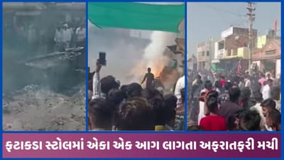 સરસ્વતીના સરીયદમાં ફટાકડાના સ્ટોરમાં લાગી ભયંકર આગ, ઝડપથી કાબૂ મેળવી લેવાતા રાહત સરસ્વતીના સરીયદમાં ફટાકડાના સ્ટોરમાં લાગી ભયંકર આગ, ઝડપથી કાબૂ મેળવી લેવાતા રાહત