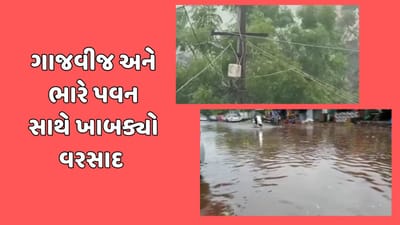 રાજકોટ વરસાદ :  રાજકોટ પંથકમાં ગાજવીજ અને કરા સાથે કમોસમી વરસાદ, શિયાળુ પાકને નુકસાનની ભીંતિ, જુઓ વીડિયો