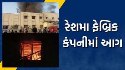 કડી છત્રાલ રોડ પર રેશમા ફેબ્રિક નામની કંપનીમાં આગ, ફાયર સેફ્ટીની સુવિધાઓ નહીં હોવાની ચર્ચા