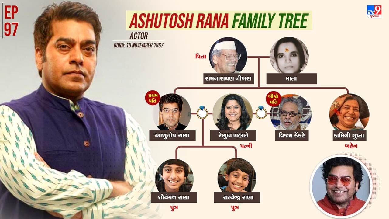 આવો છે આશુતોષ રાણાનો પરિવાર જુઓ પરિવારમાં કોણ કોણ છે