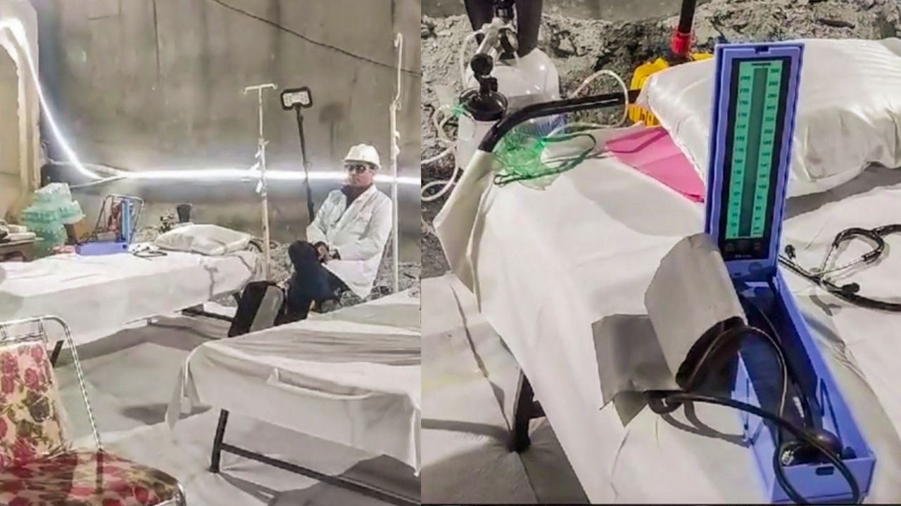 ટનલમાં ફસાયેલા મજૂરોને બહાર કાઢ્યા બાદ આ મીની હોસ્પિટલમાં તેમનું મેડિકલ ચેકઅપ કરવામાં આવશે. 