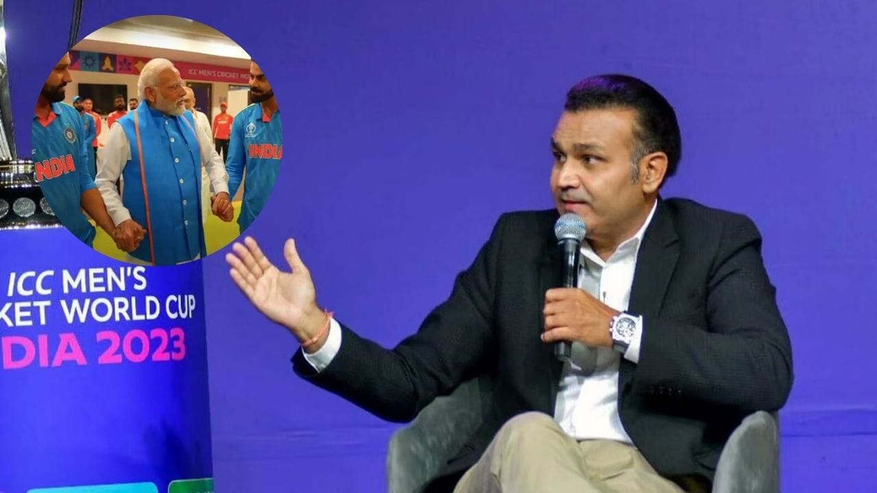 “વડાપ્રધાન માટે ડ્રેસિંગ રૂમમાં ખેલાડીઓને મળવું અને કારમી હાર પછી પ્રોત્સાહિત કરવું તે એક સારુ પોસ્ચર હતુ. 25 નવેમ્બરે ન્યૂઝ એજન્સી ANI સાથે વાત કરતાં સેહવાગે કહ્યું કે, મેં ક્યારેય કોઈ વડાપ્રધાનને પોતાના વ્યસ્ત કાર્યક્રમમાંથી સમય કાઢીને હારથી દુ:ખી ખેલાડીઓને મળવા આવતા નથી જોયા.