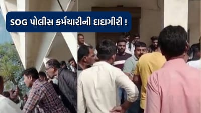 SOG પોલીસ કર્મીએ સરકારી કર્મચારી સાથે કરી મારામારી, વીડિયો થયો વાયરલ
