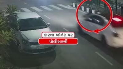 સુરત : બેફામ કાર ચાલકે પોલીસકર્મી પર કાર ચઢાવી 300 મીટર ઢસડ્યો, પોલીસે CCTV ના આધારે કારચાલક નબીરાને ઝડપી પાડ્યો