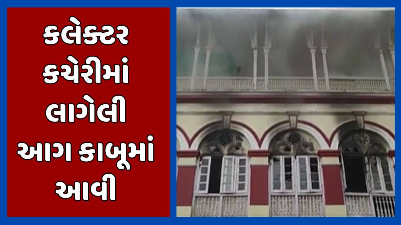 વડોદરા વીડિયો : કલેક્ટર કચેરીમાં લાગેલી આગ કાબૂમાં આવી, રેકોર્ડ રૂમમાં મૂકેલા મહત્વના દસ્તાવેજ બળીને ખાખ