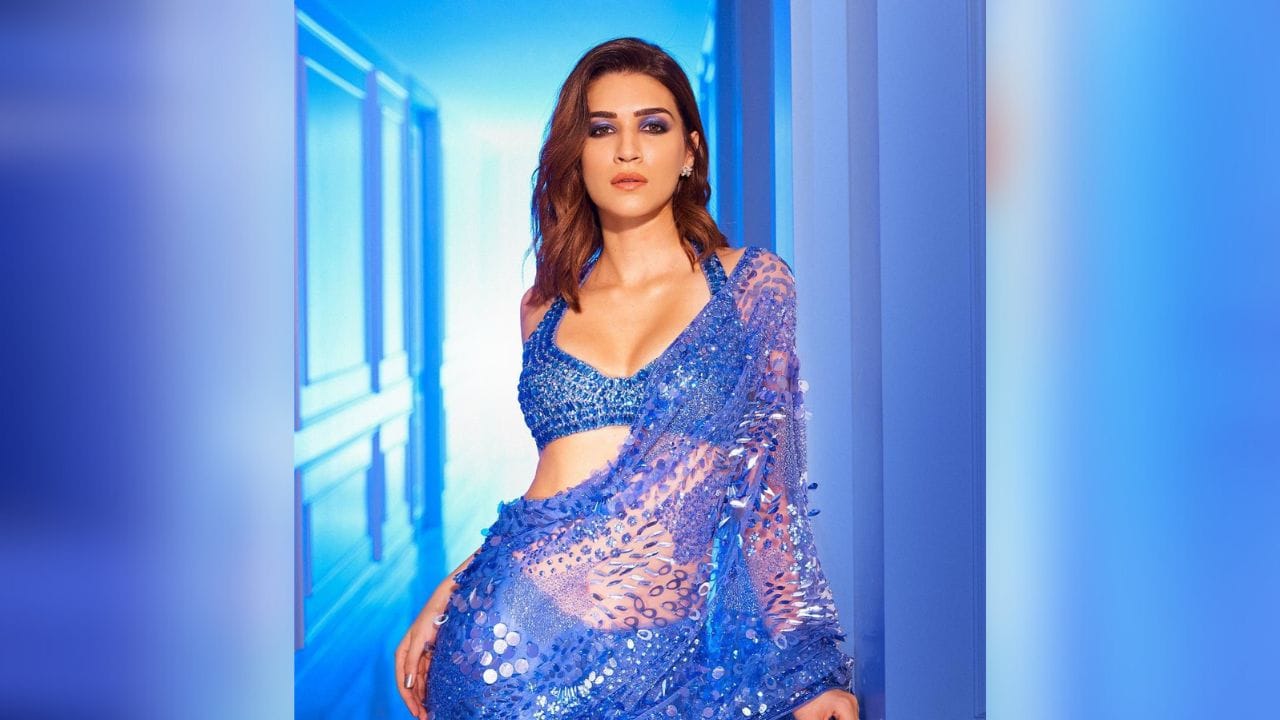 કૃતિ સેનને આ બોલ્ડ અને ગ્લેમરસ ફોટા પોસ્ટ કર્યા અને કેપ્શન પણ આપ્યું છે. અભિનેત્રીના આ સાડી લુક પર ફેન્સ દિવાના થયા છે. 